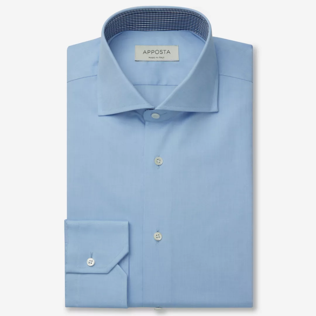 Hemd  einfarbig  hellblau 100% reine baumwolle oxford, kragenform  niedrige günstig online kaufen