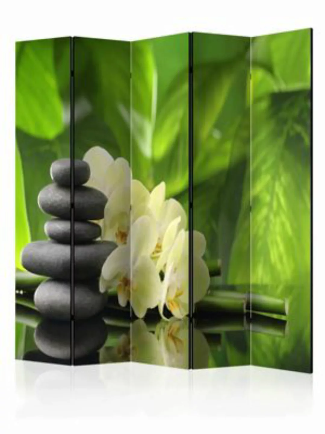 artgeist Paravent Spa Garden II [Room Dividers] grün-kombi Gr. 225 x 172 günstig online kaufen