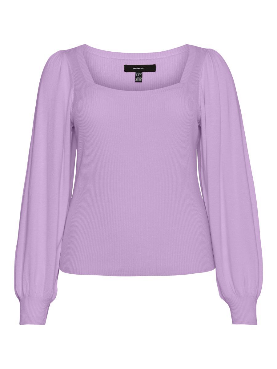 VERO MODA Puffärmel- Bluse Damen Violett günstig online kaufen