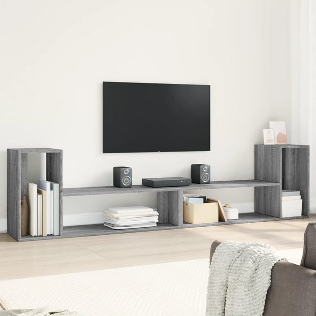 vidaXL TV-Schrank TV-Schränke 2 Stk. Grau Sonoma 100x30x50 cm Holzwerkstoff günstig online kaufen