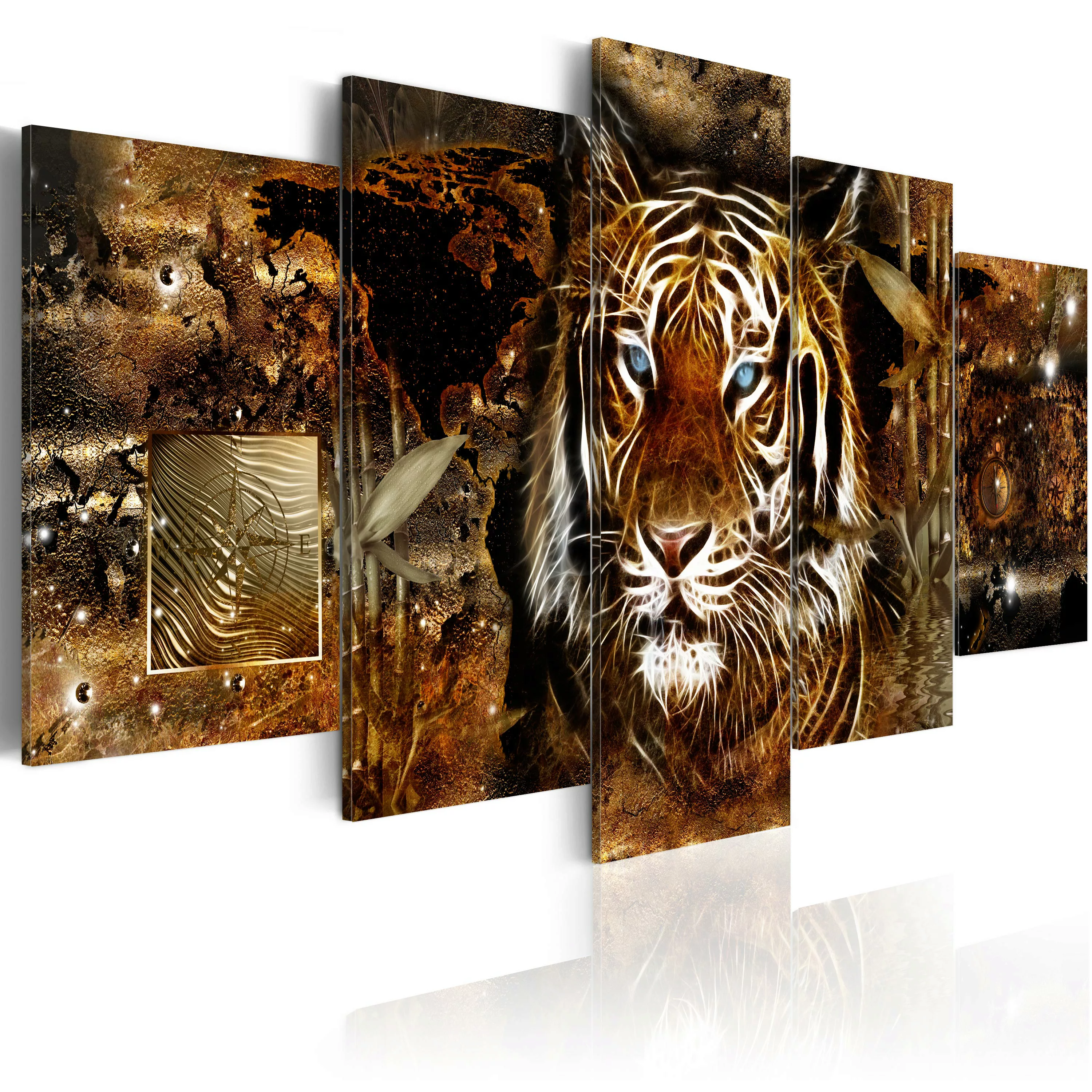 Wandbild - Golden Jungle günstig online kaufen