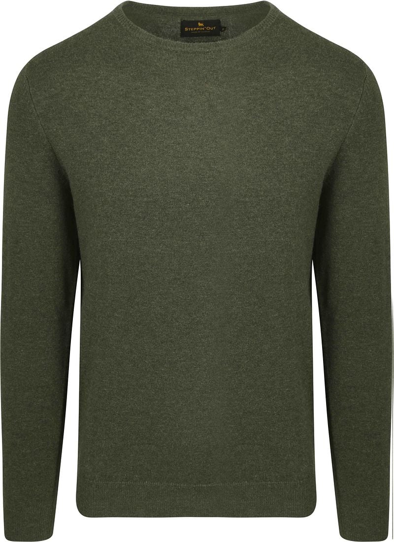 Steppin' Out Pullover Merinowolle Olivgrün - Größe XXL günstig online kaufen