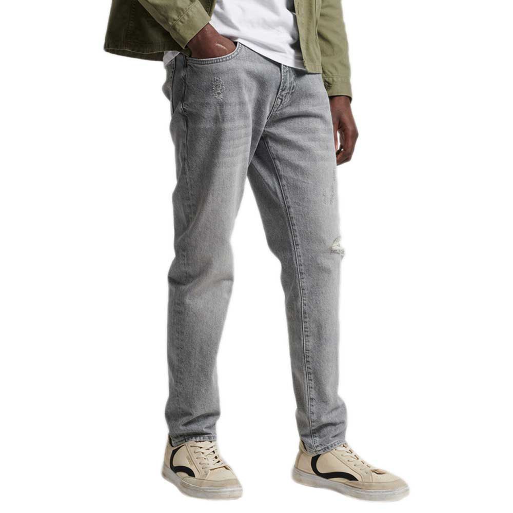 Superdry Taper Jeans 36 Beach Grey Rip günstig online kaufen