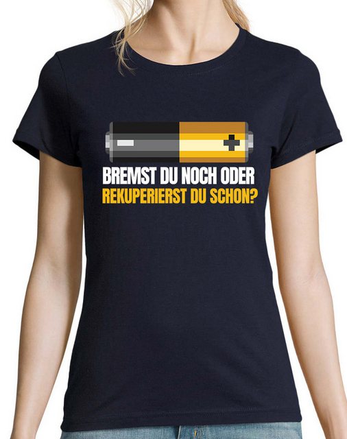 Youth Designz Print-Shirt Batterie Bremst Damen T-Shirt mit lustigen Logo f günstig online kaufen