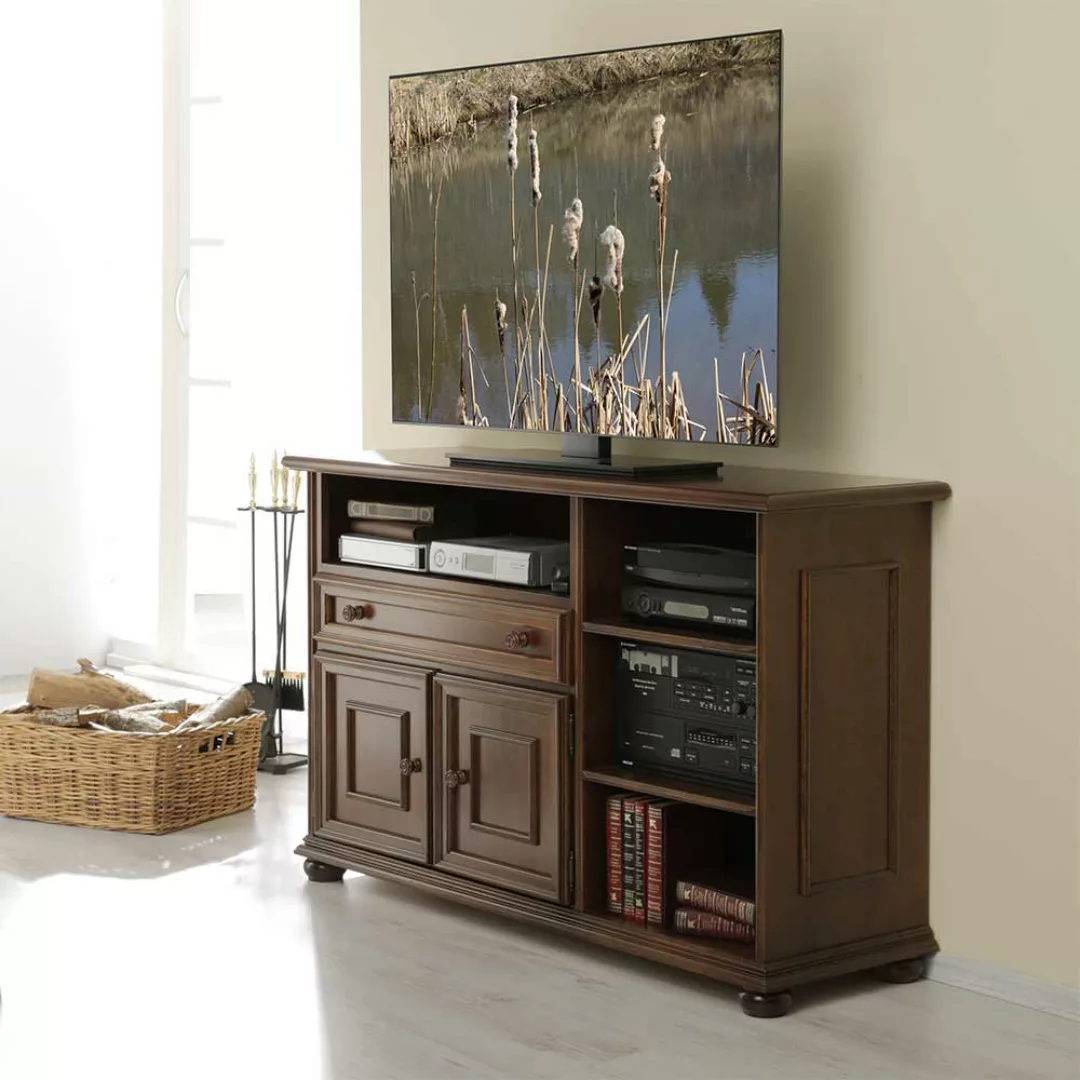 TV Phonotisch in Walnussfarben klassischen Stil günstig online kaufen