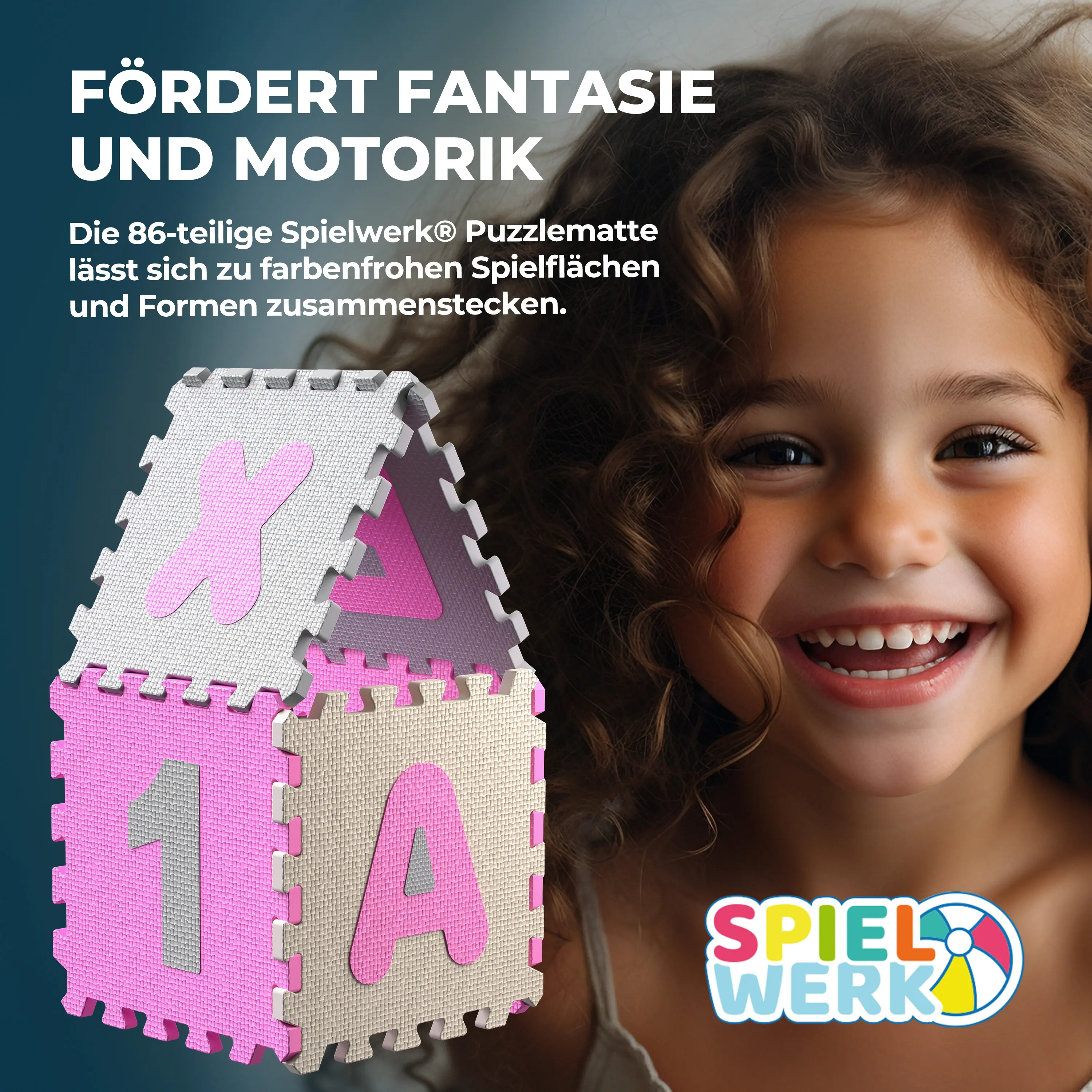 Puzzlematte 86-tlg Pink günstig online kaufen