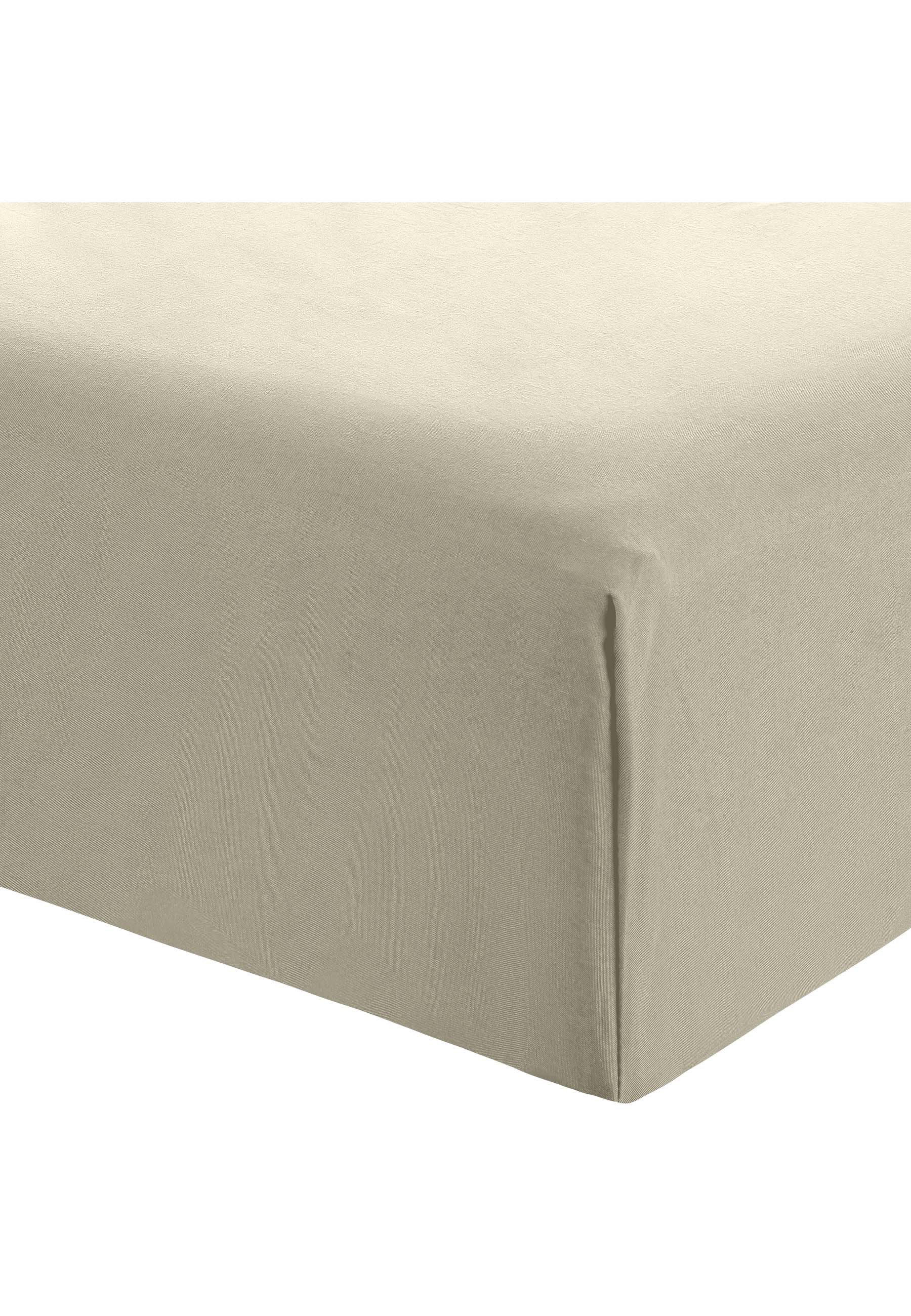 MELA Spannbettlaken Unisex Perkal Spannbetttuch KASOL, günstig online kaufen