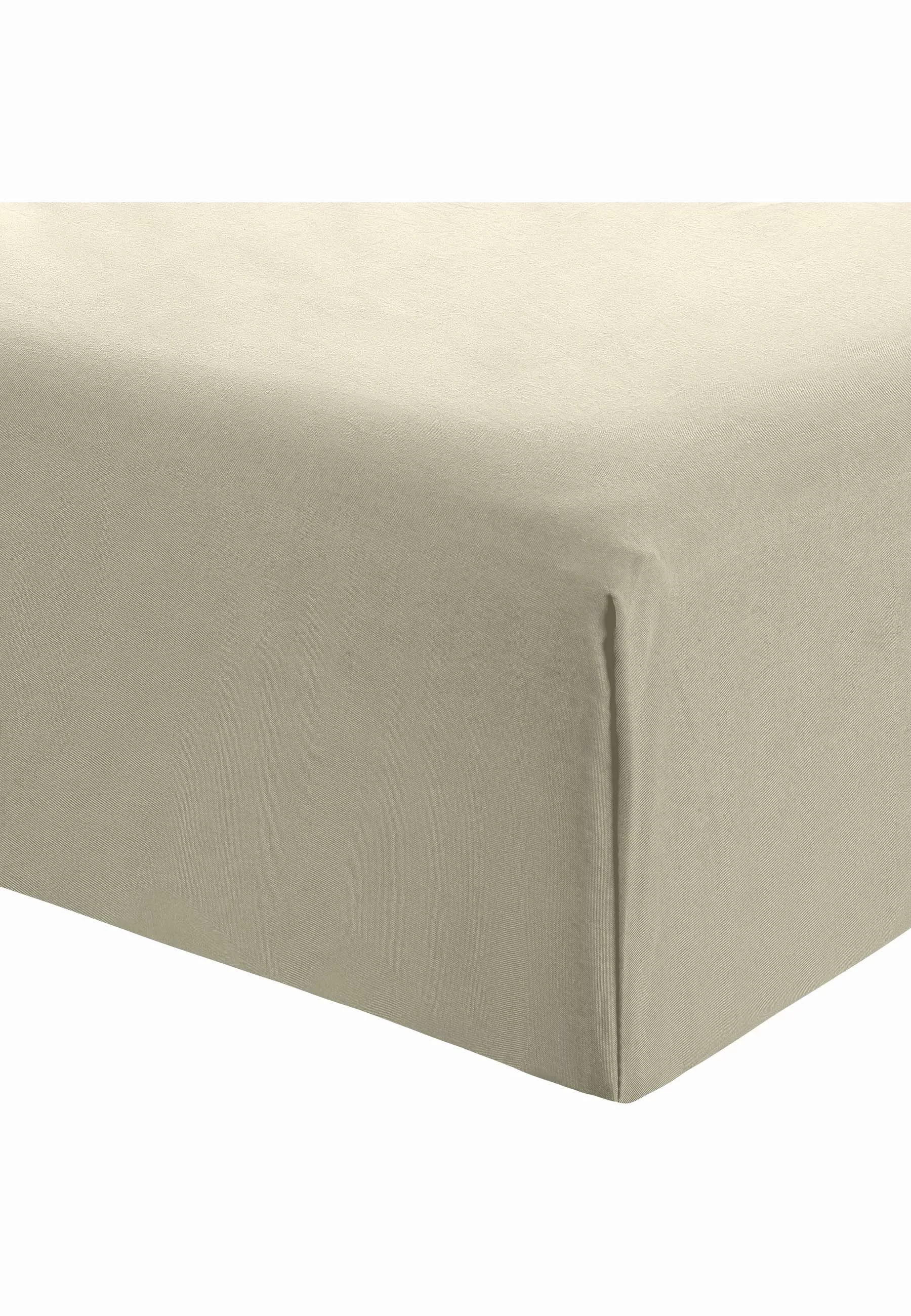 MELA Spannbettlaken Unisex Perkal Spannbetttuch KASOL, günstig online kaufen