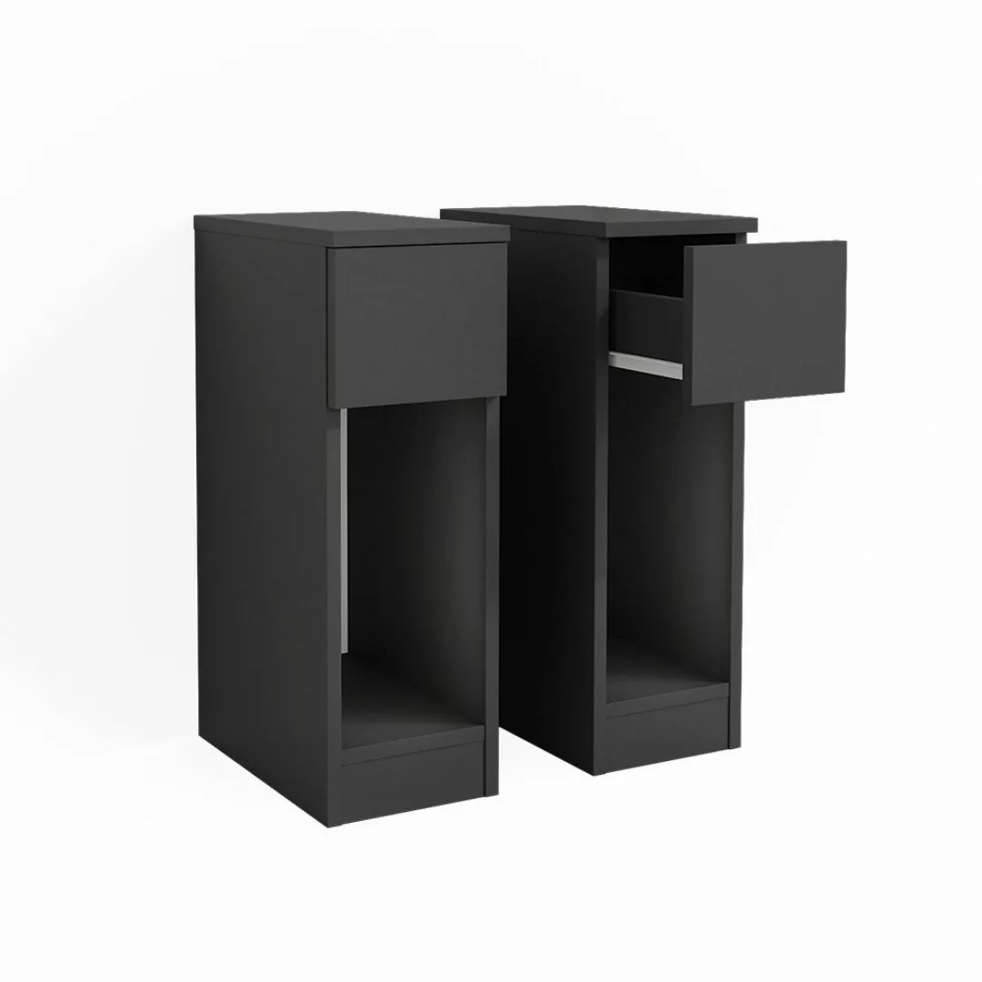 Vicco Nachtschrank Enton, Schwarz, 20 x günstig online kaufen