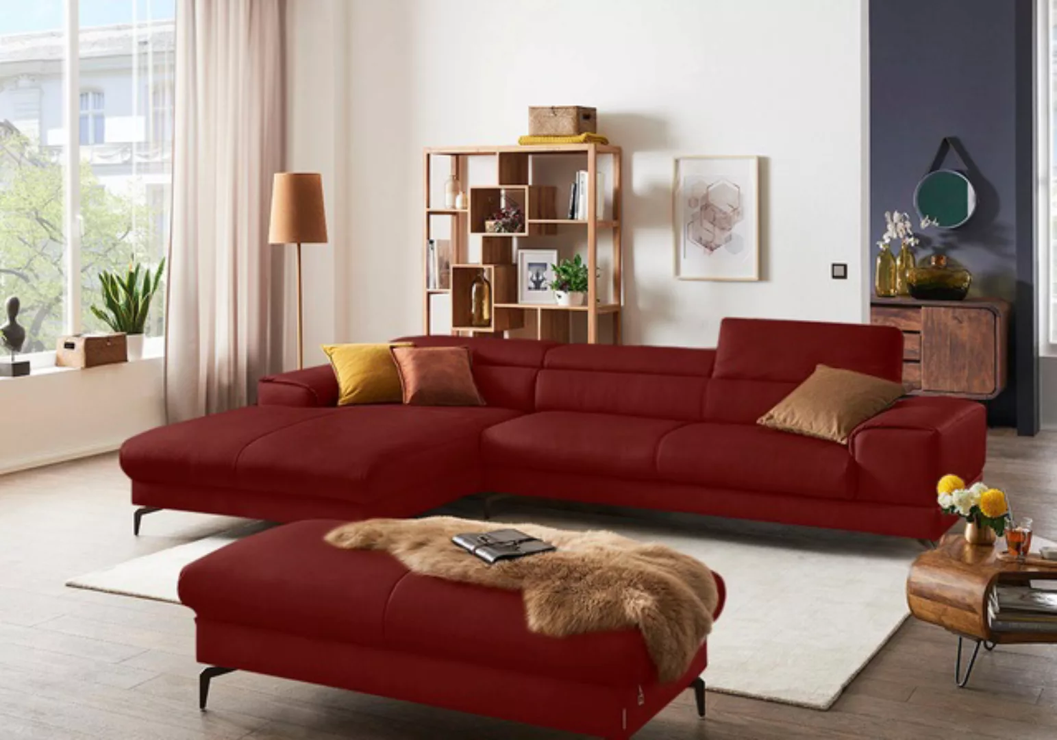 W.SCHILLIG Ecksofa "piedroo, Designsofa mit tollem Sitzkomfort, bequem, L-F günstig online kaufen