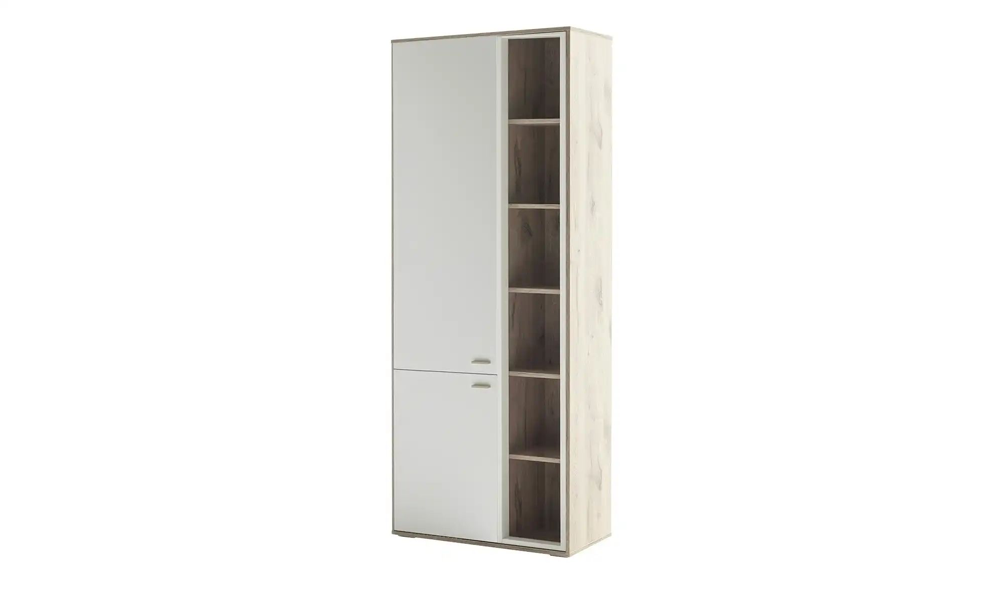 MCA furniture Vitrine "SANTERNO", 2 Türen gedämpft, 6 Fächer, Metallgriffe günstig online kaufen