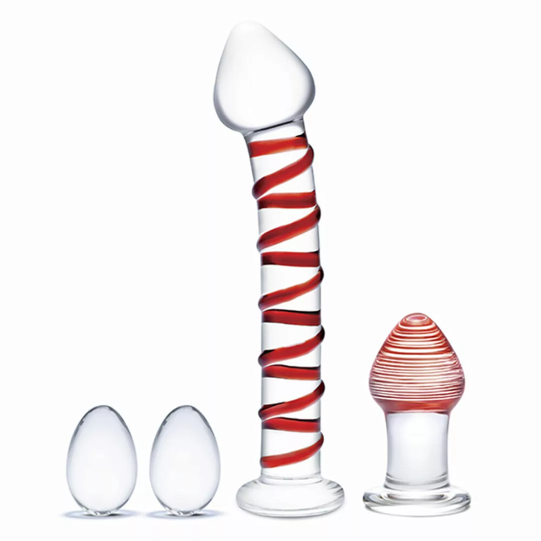 Dildo Glas Mr. Swirly Set günstig online kaufen