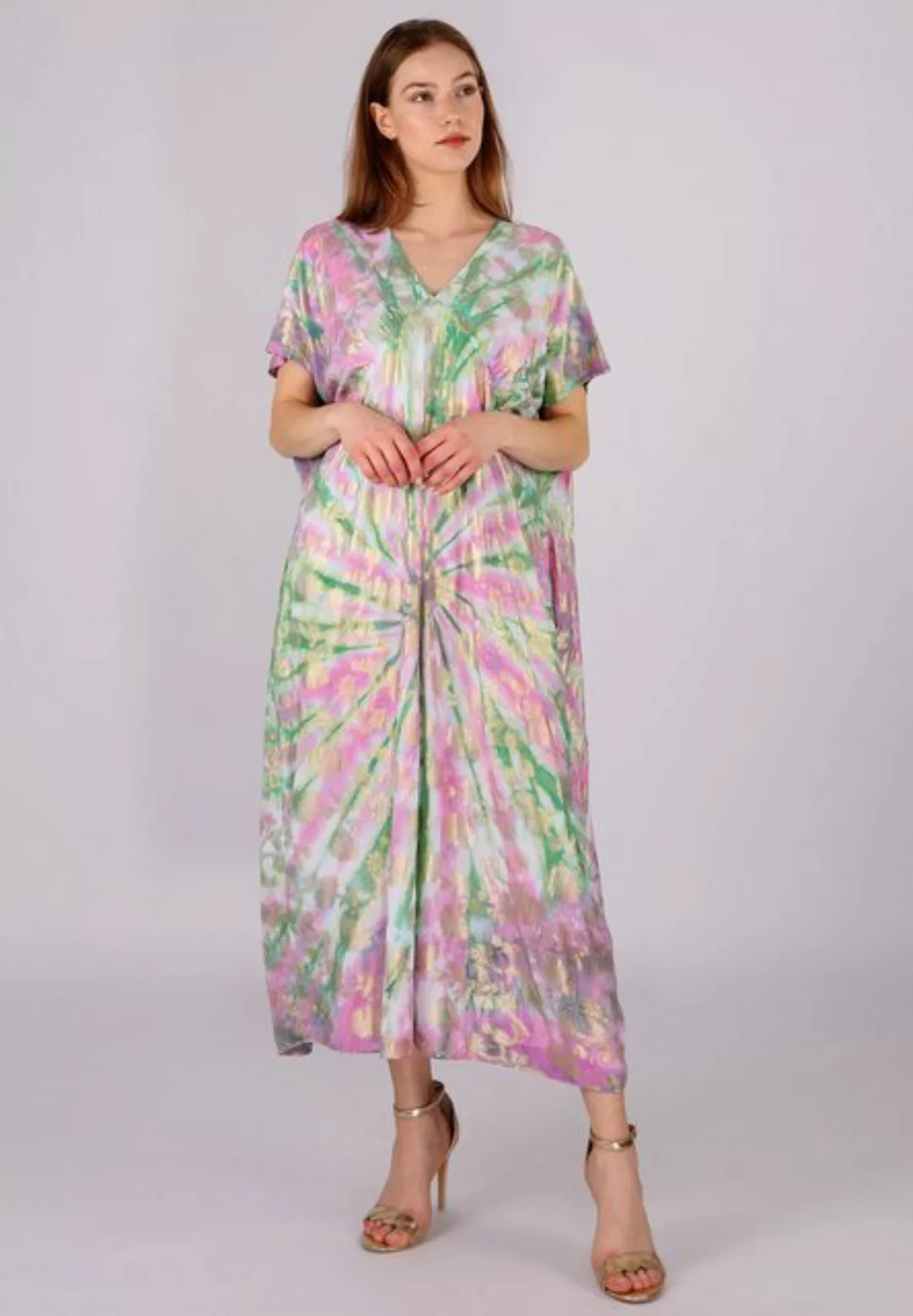 YC Fashion & Style Maxikleid Boho Batik-Maxikleid mit Relax-Fit Alloverdruc günstig online kaufen