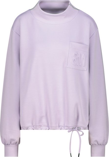 Monari Sweatshirt mit Fellimitat Applikation günstig online kaufen