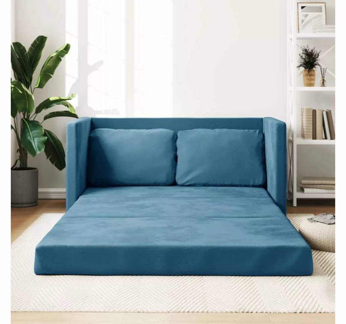 vidaXL Sofa Bodensofa Sofa mit Schlaffunktion, Samt günstig online kaufen