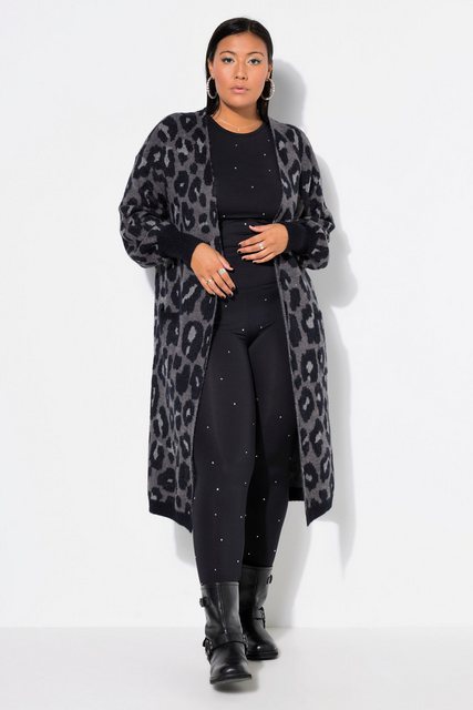 Studio Untold Strickjacke Long-Strickjacke oversized Glitzer-Leo günstig online kaufen