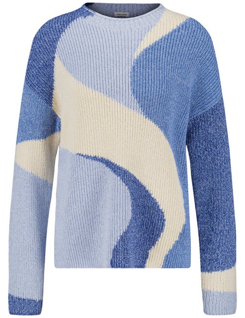 GERRY WEBER Rundhalspullover Pullover mit Intarsien-Strick günstig online kaufen