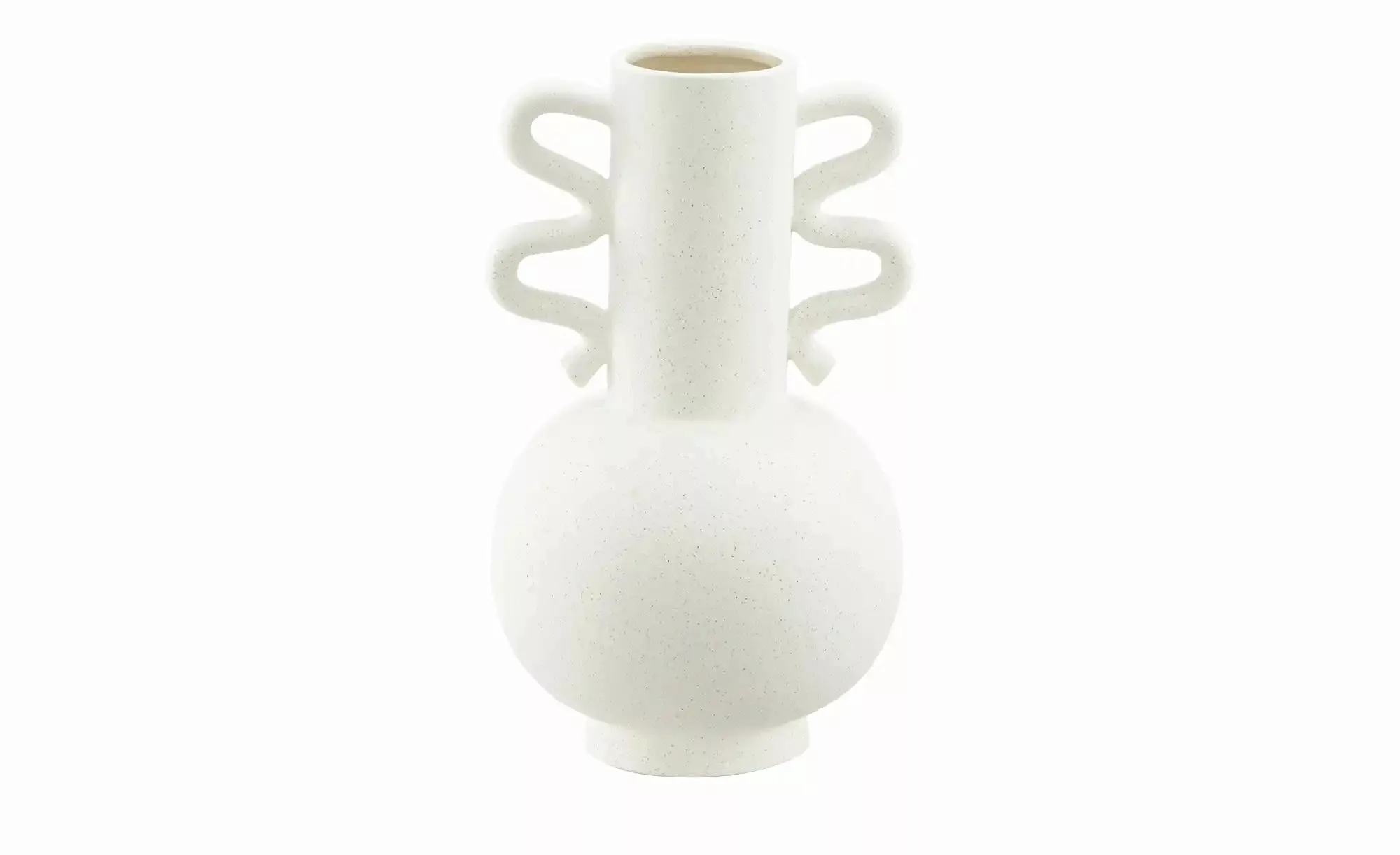 HOME STORY Vase   ¦ creme ¦ Steinzeug ¦ Maße (cm): B: 15 H: 28,5 Accessoire günstig online kaufen