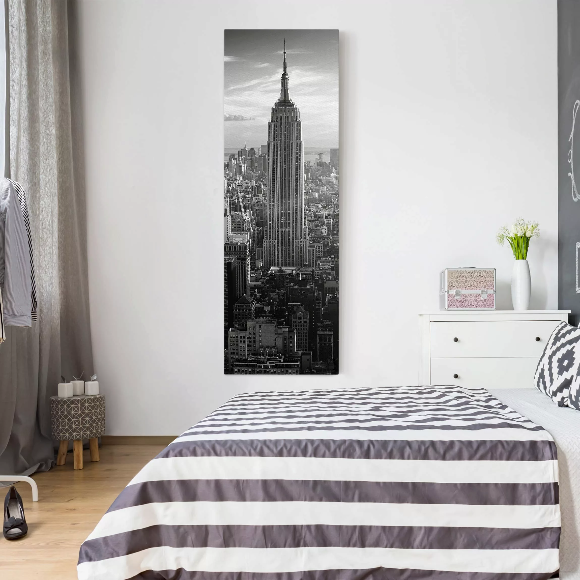 Leinwandbild New York - Hochformat Manhattan Skyline günstig online kaufen