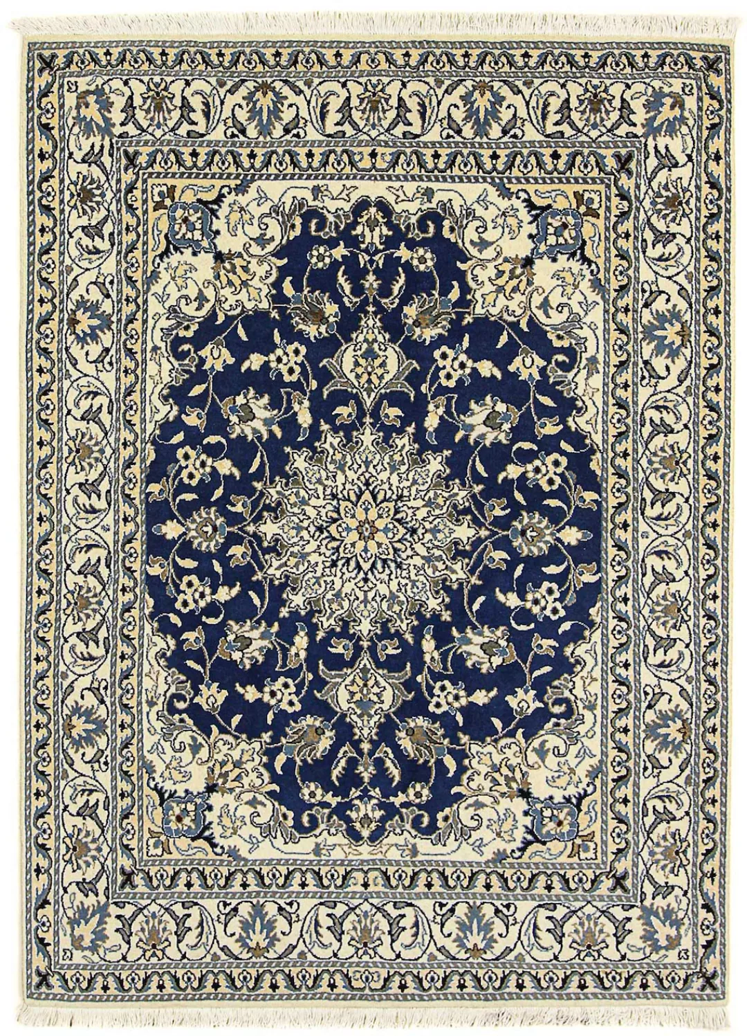 morgenland Orientteppich »Perser - Nain - 196 x 145 cm - dunkelblau«, recht günstig online kaufen