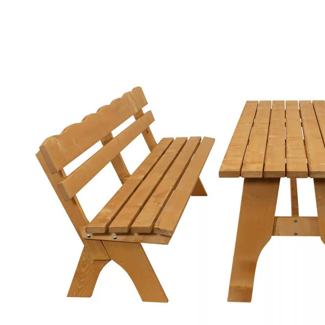 Terrassensitzgruppe mit Bänken Kiefer Massivholz (dreiteilig) günstig online kaufen