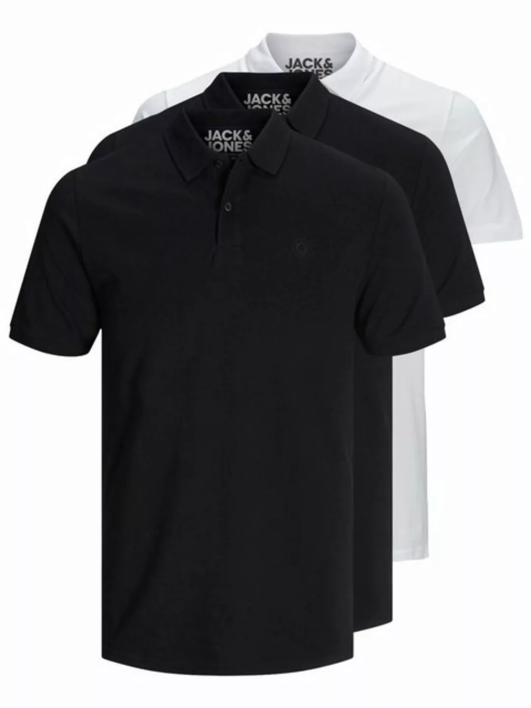 Jack & Jones Poloshirt Basic (3-tlg., 3er Pack) slimfit / figurbetont gesch günstig online kaufen