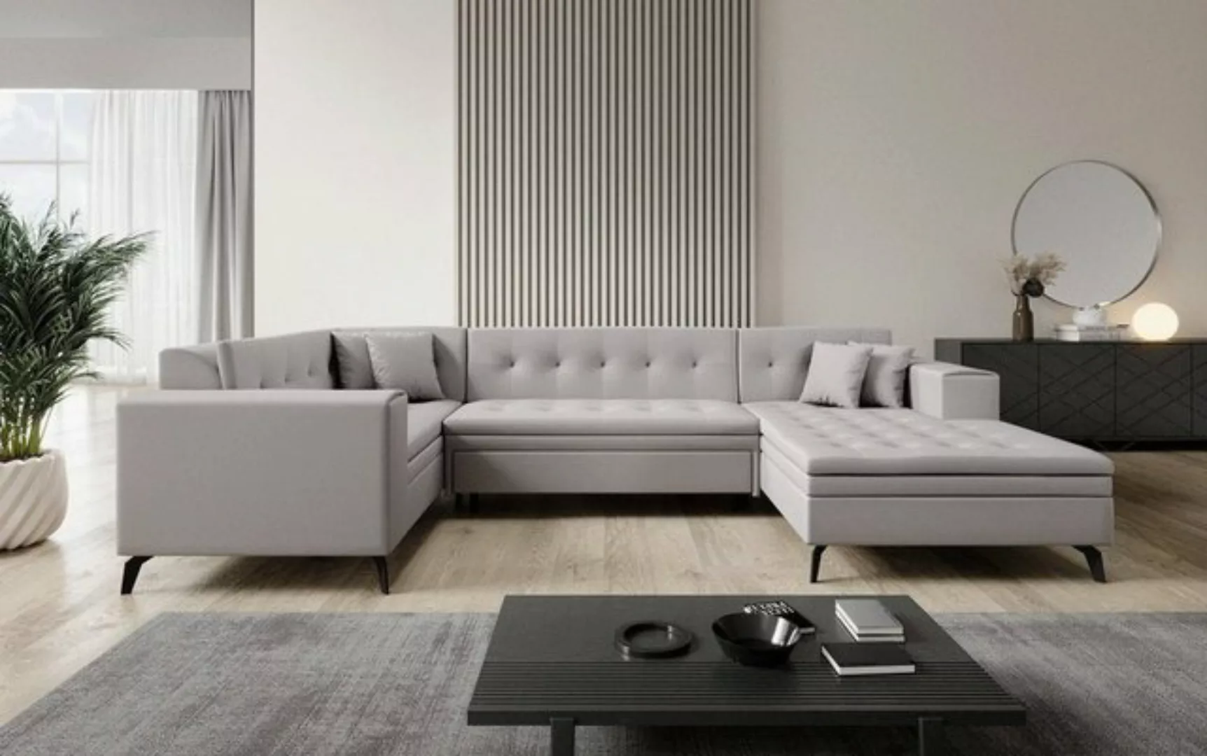 Luxusbetten24 Sofa Designer Sofa Neola, mit Schlaffunktion günstig online kaufen