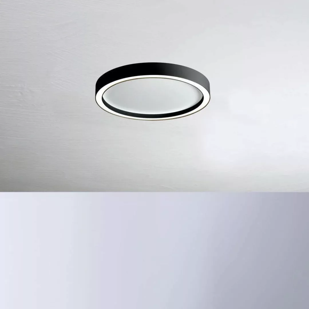 Bopp Aura LED-Deckenleuchte Ø 30cm weiß/schwarz günstig online kaufen