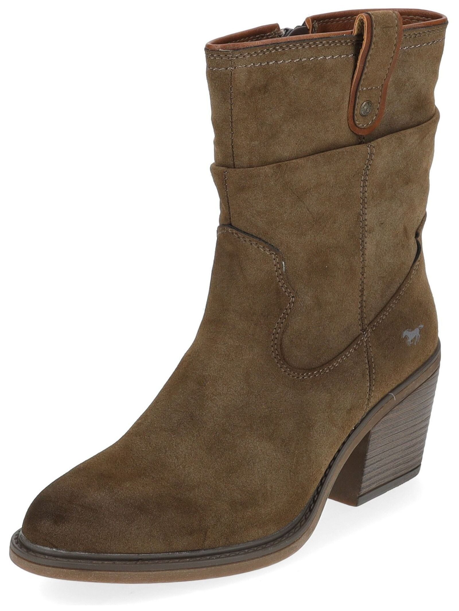 Mustang Shoes Schnürstiefelette "Mustang Shoes Stiefelette Lederimitat" günstig online kaufen