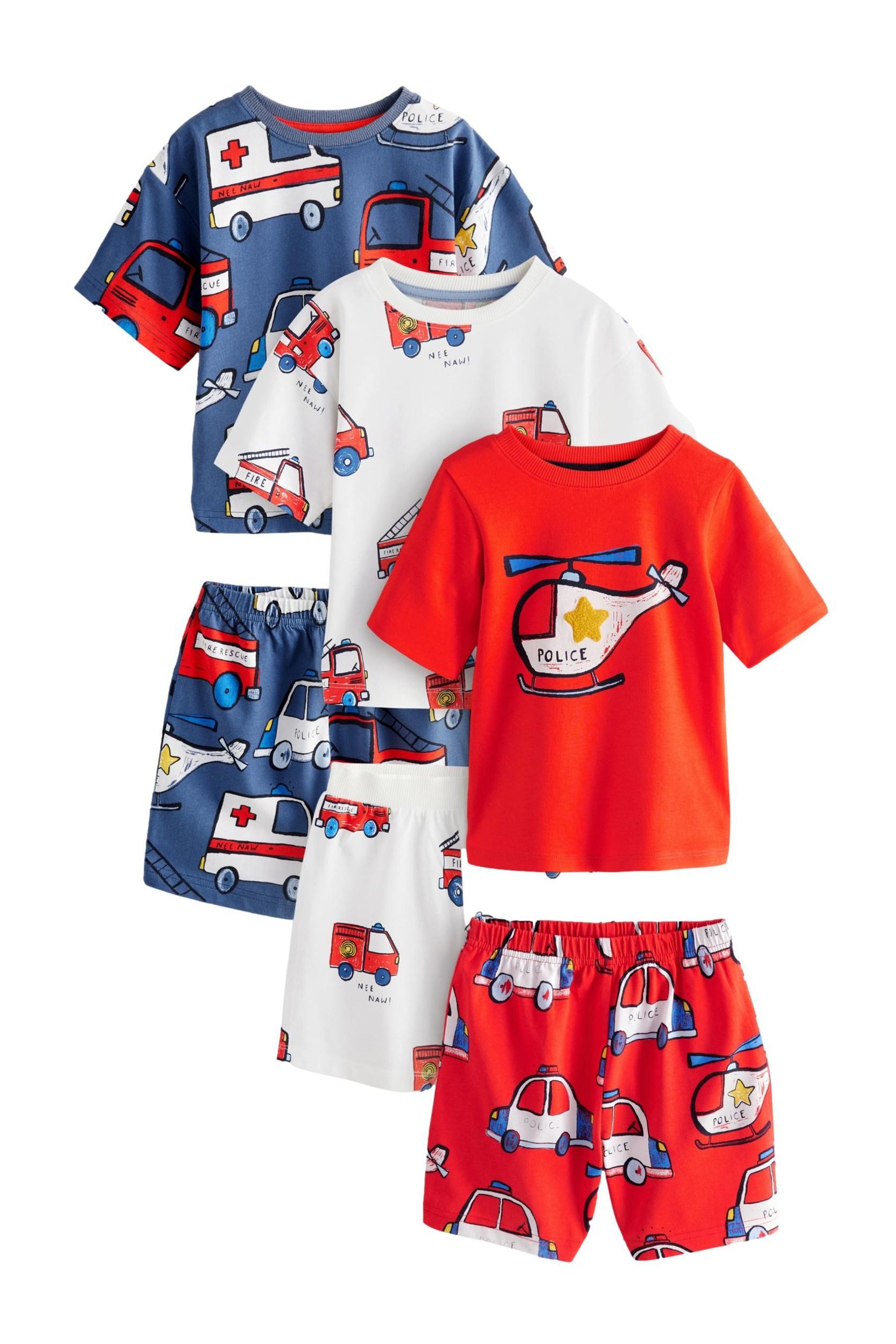 Next Pyjama Kurze Schlafanzüge, 3er-Pack (6 günstig online kaufen
