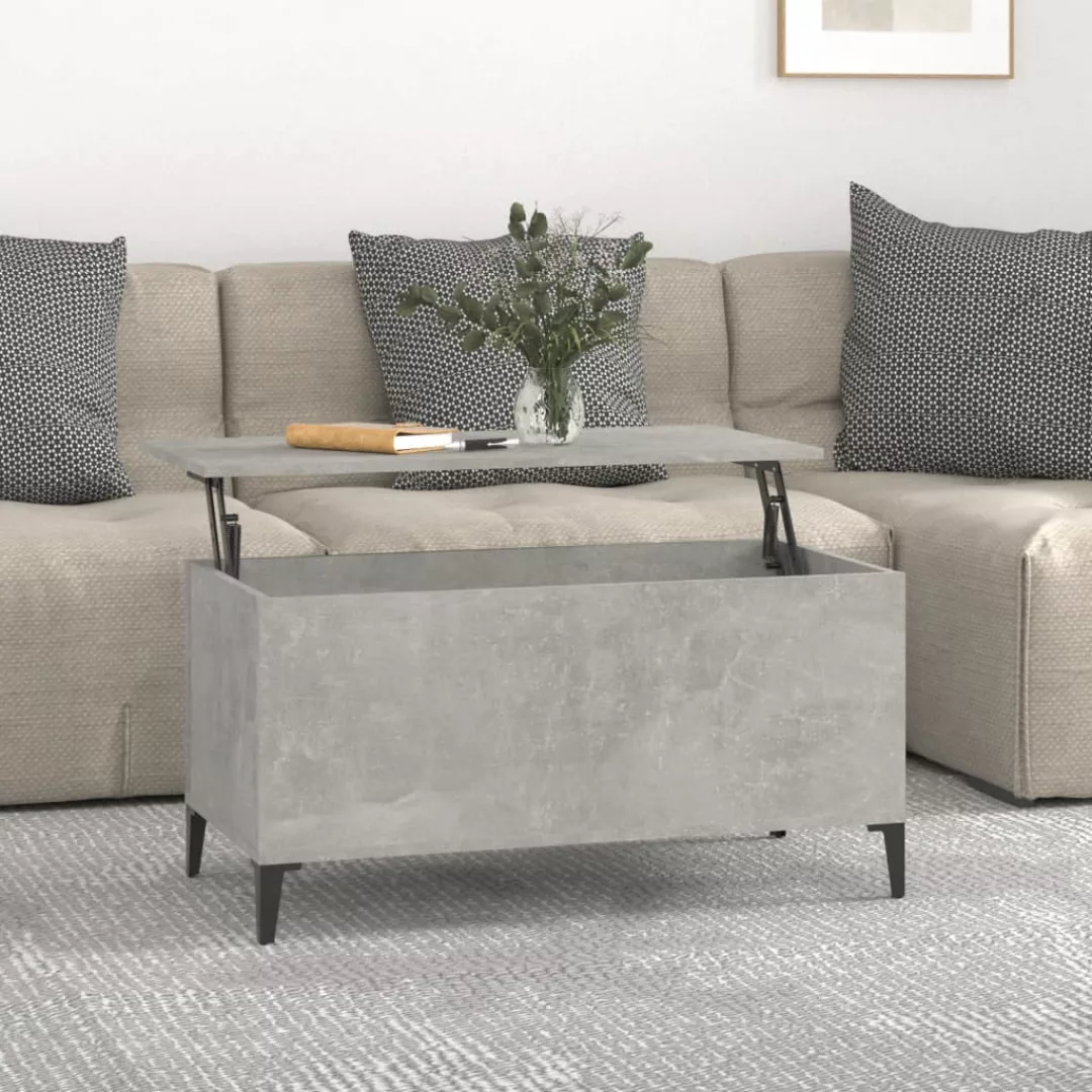 Vidaxl Couchtisch Betongrau 90x44,5x45 Cm Holzwerkstoff günstig online kaufen