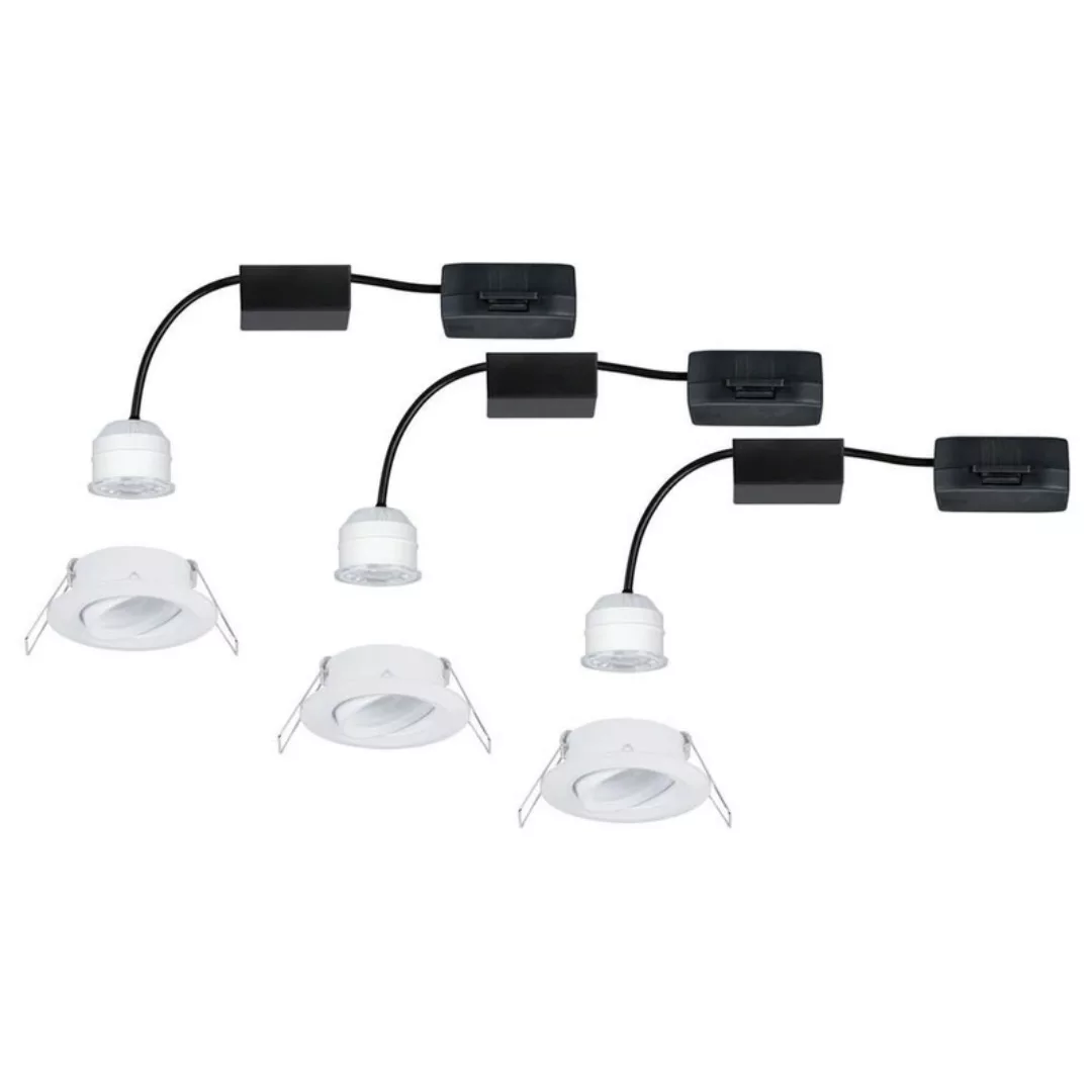 Paulmann "LED Einbauleuchte Nova Mini Coin Basisset schwenkbar rund 66mm 15 günstig online kaufen