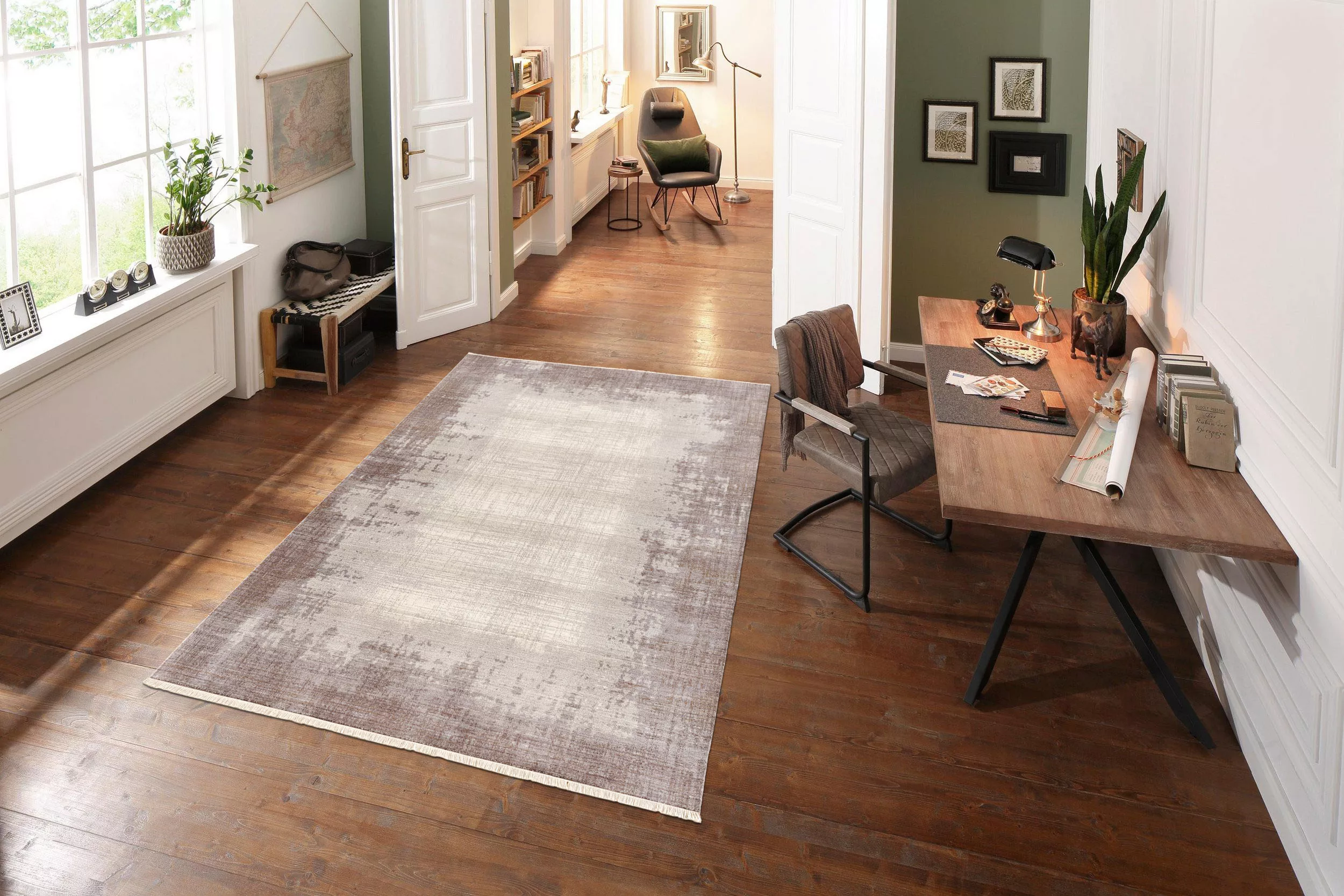 my home Teppich »Stella«, rechteckig, 6 mm Höhe, Modernes Design, Größe 1 ( günstig online kaufen