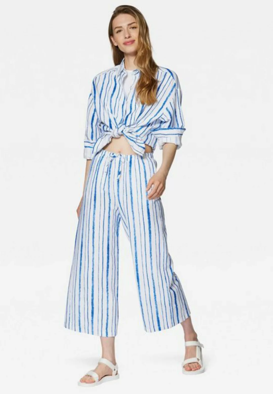 Mavi Stoffhose STRIPED WOVEN PANTS Maviterranean Culotte Hose günstig online kaufen