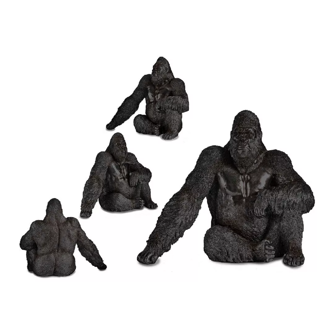 Deko-figur Gorilla Schwarz Harz (34 X 50 X 63 Cm) günstig online kaufen