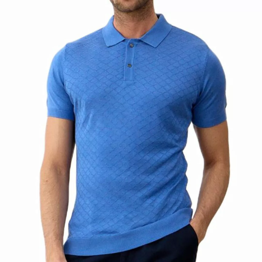 danger Poloshirt Strick-T-Shirt Herren – Rundhals, Schmale Passform, Lässig günstig online kaufen