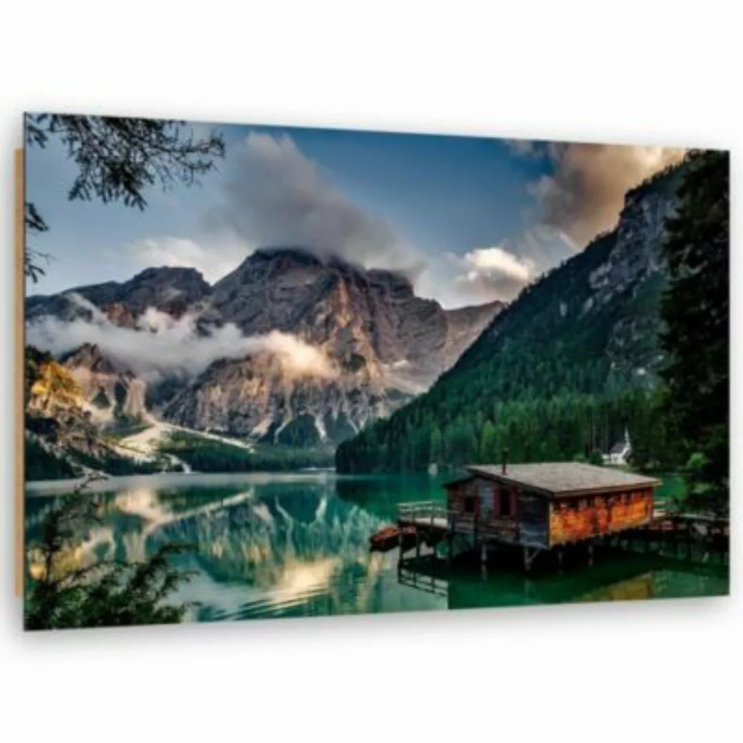 FEEBY® Kunst Berglandschaft Leinwandbilder bunt Gr. 90 x 60 günstig online kaufen