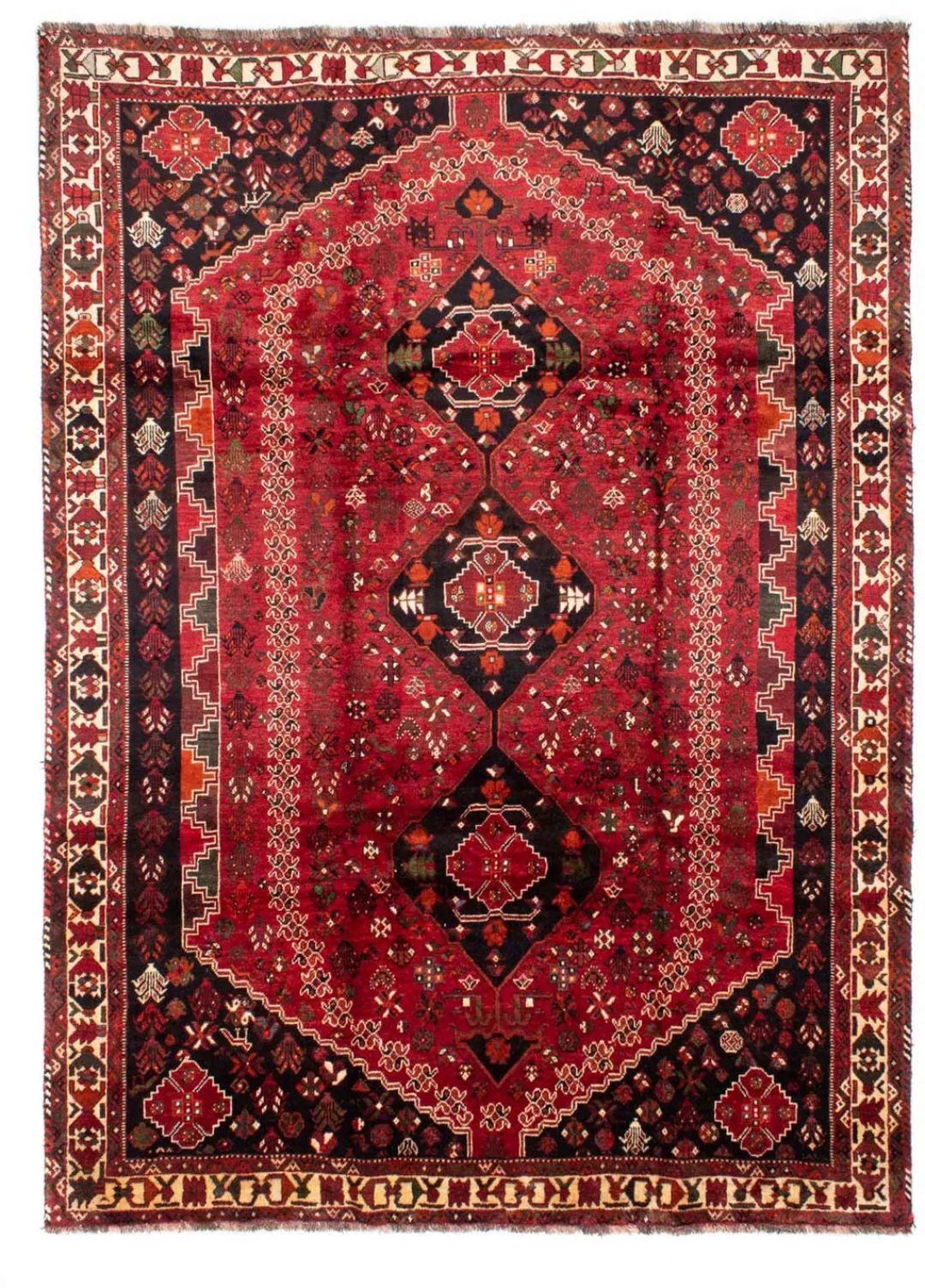 morgenland Wollteppich »Shiraz Medaillon Rosso scuro 320 x 230 cm«, rechtec günstig online kaufen