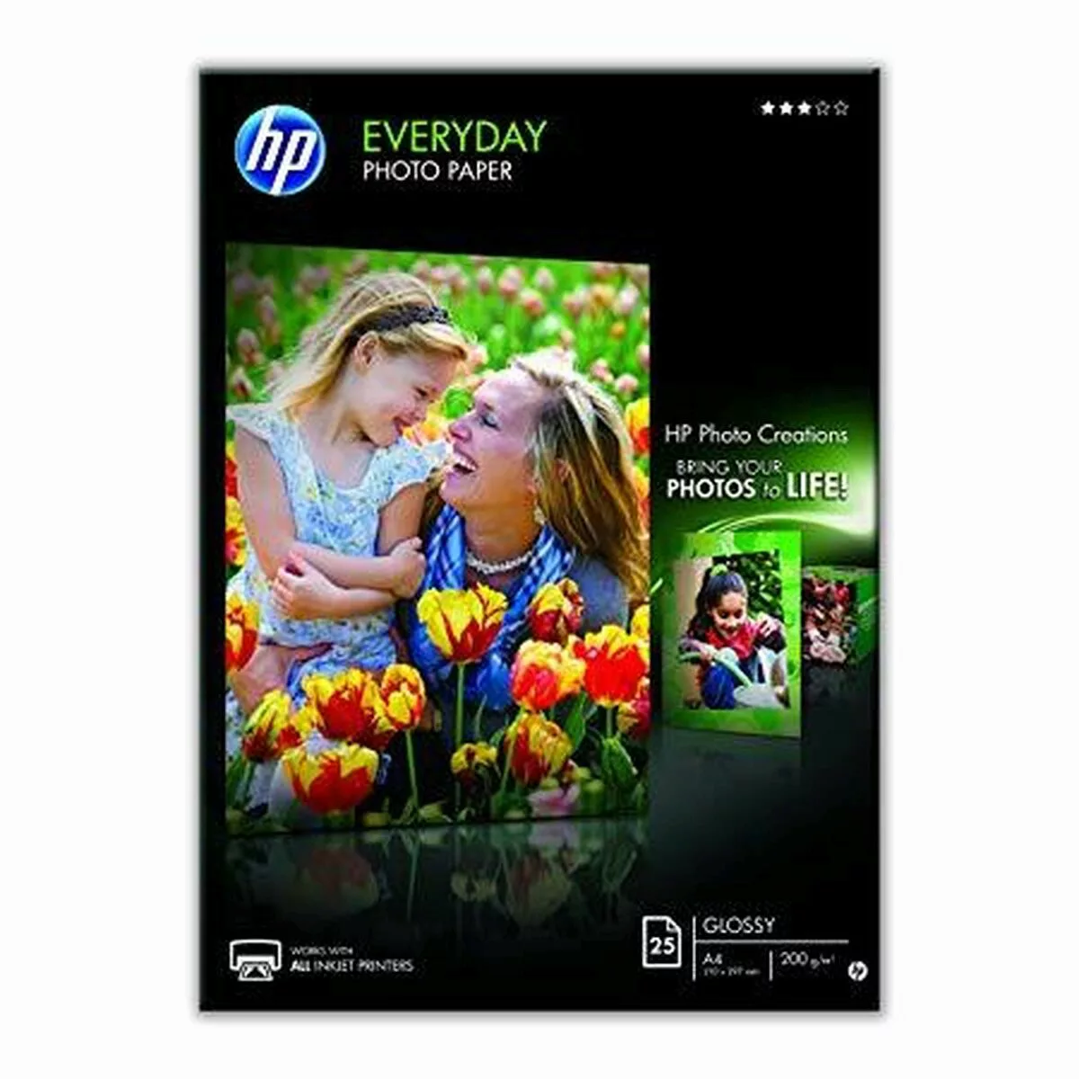 Glänzendes Photopapier Hp    A4 25 Bettlaken günstig online kaufen