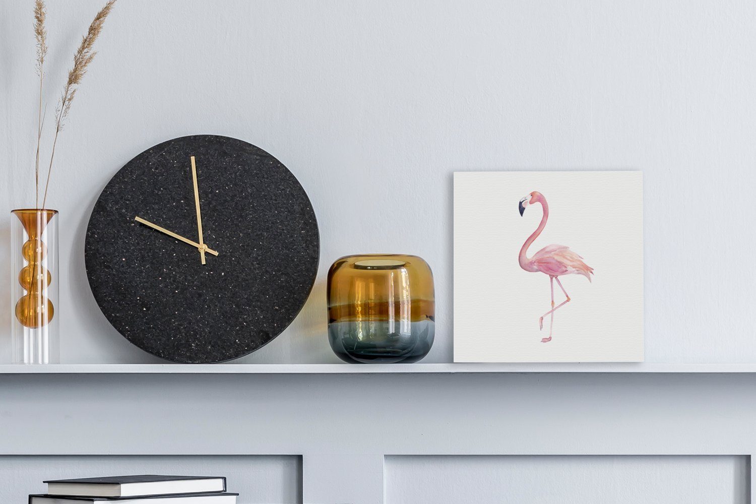 OneMillionCanvasses® Leinwandbild Flamingo - Federn - günstig online kaufen