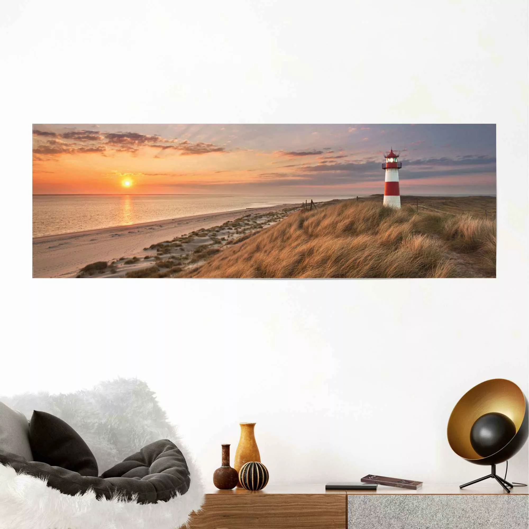 Reinders Poster "Leuchtturm Sonnenuntergang", (1 St.) günstig online kaufen