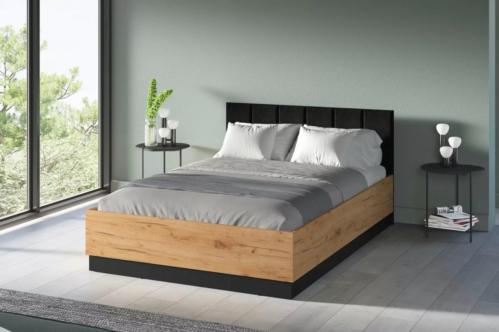 ROYAL24_MARKT Boxspringbett - Stilvolles für modernes Schlafzimmer. (Bett, günstig online kaufen