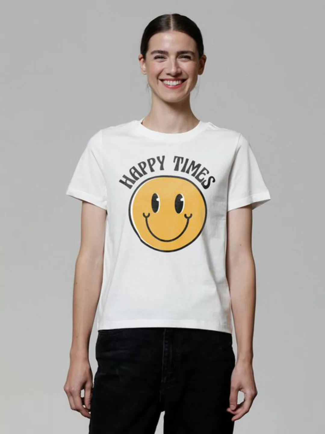 wat? Apparel T-Shirt Happy times smiley emoji günstig online kaufen