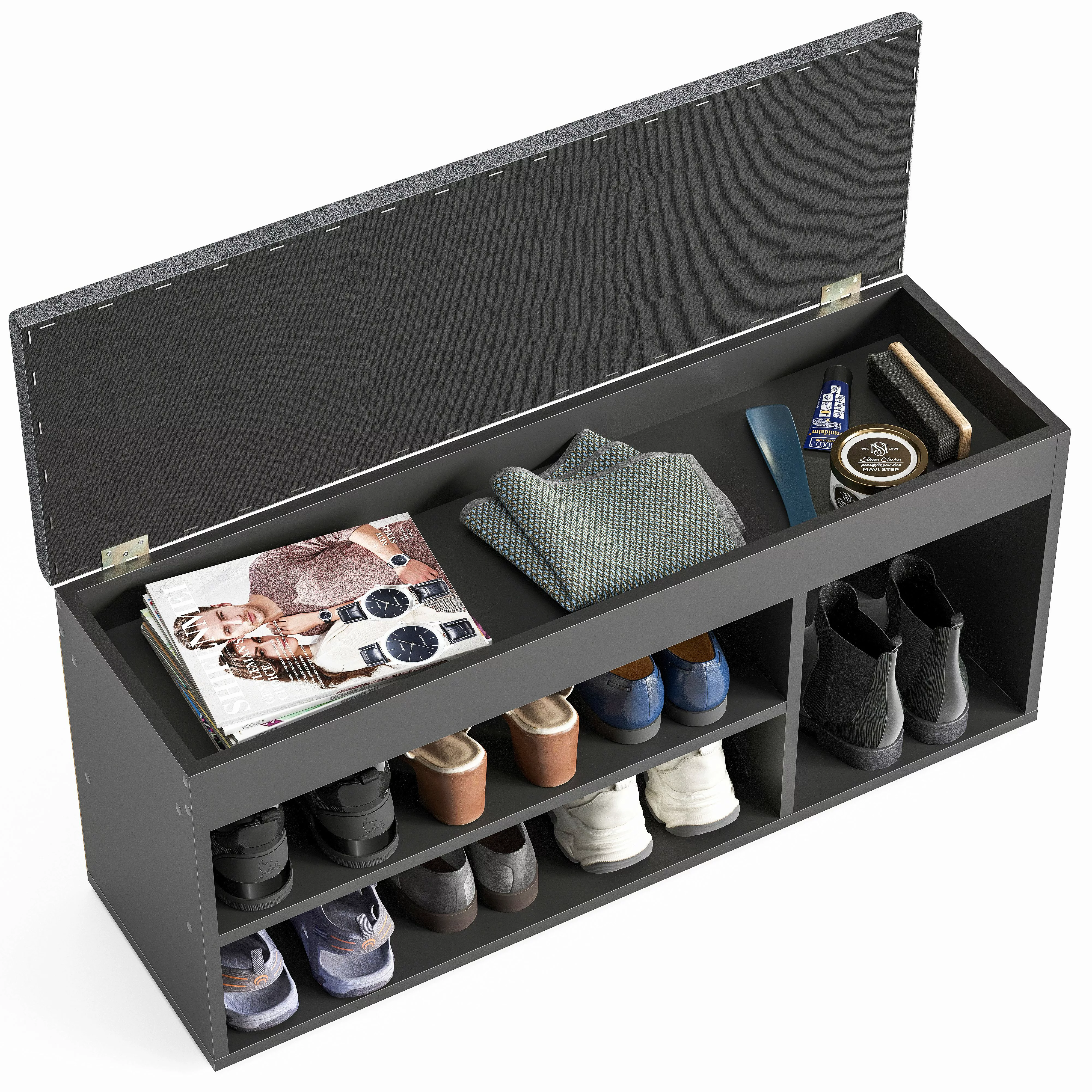 KOMTO Schuhbank Mit Sitzfläche Schuhregal Bank günstig online kaufen