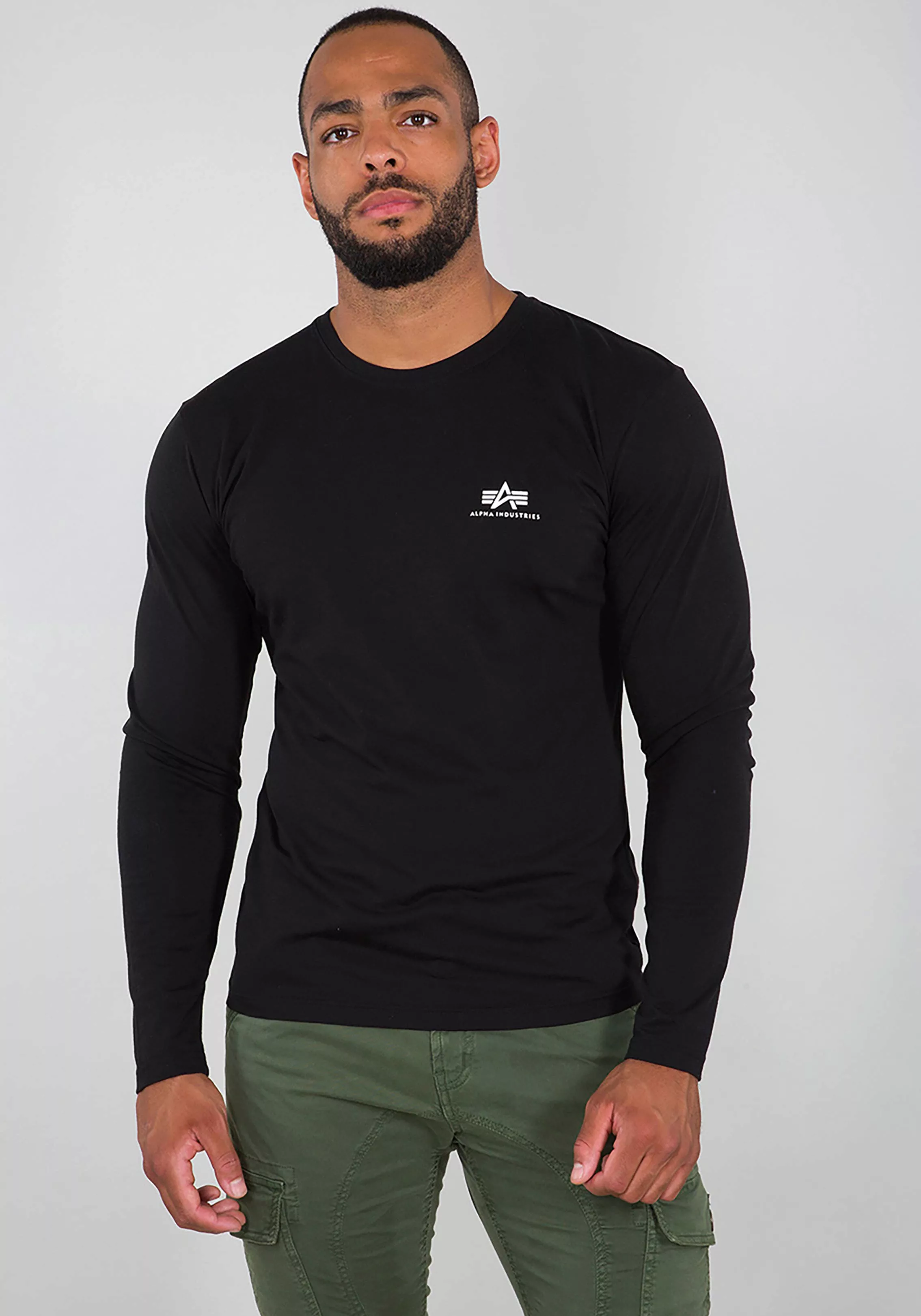 Alpha Industries Langarmshirt "Basic LS Small Logo" günstig online kaufen