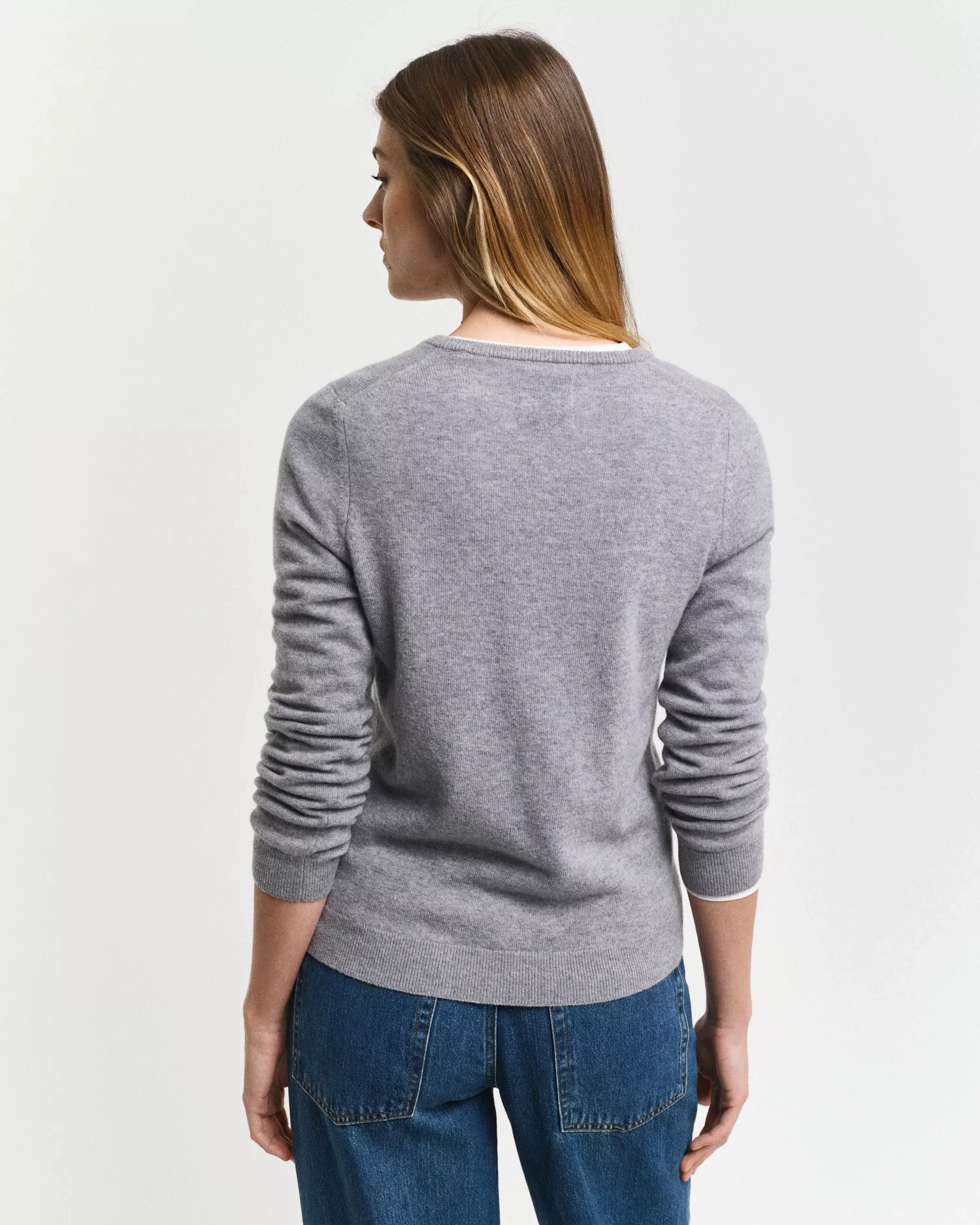 Gant V-Ausschnitt-Pullover EXTRAFINE LAMBSWOOL V-NECK günstig online kaufen