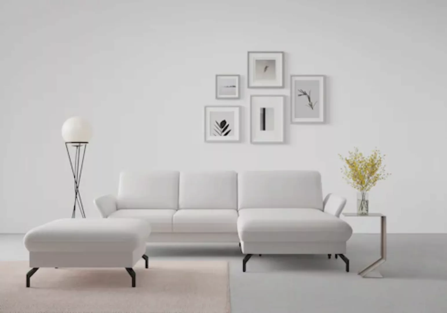 sit&more Ecksofa »Fashion L-Form«, wahlweise mit Kopfteilverstellung und Vo günstig online kaufen