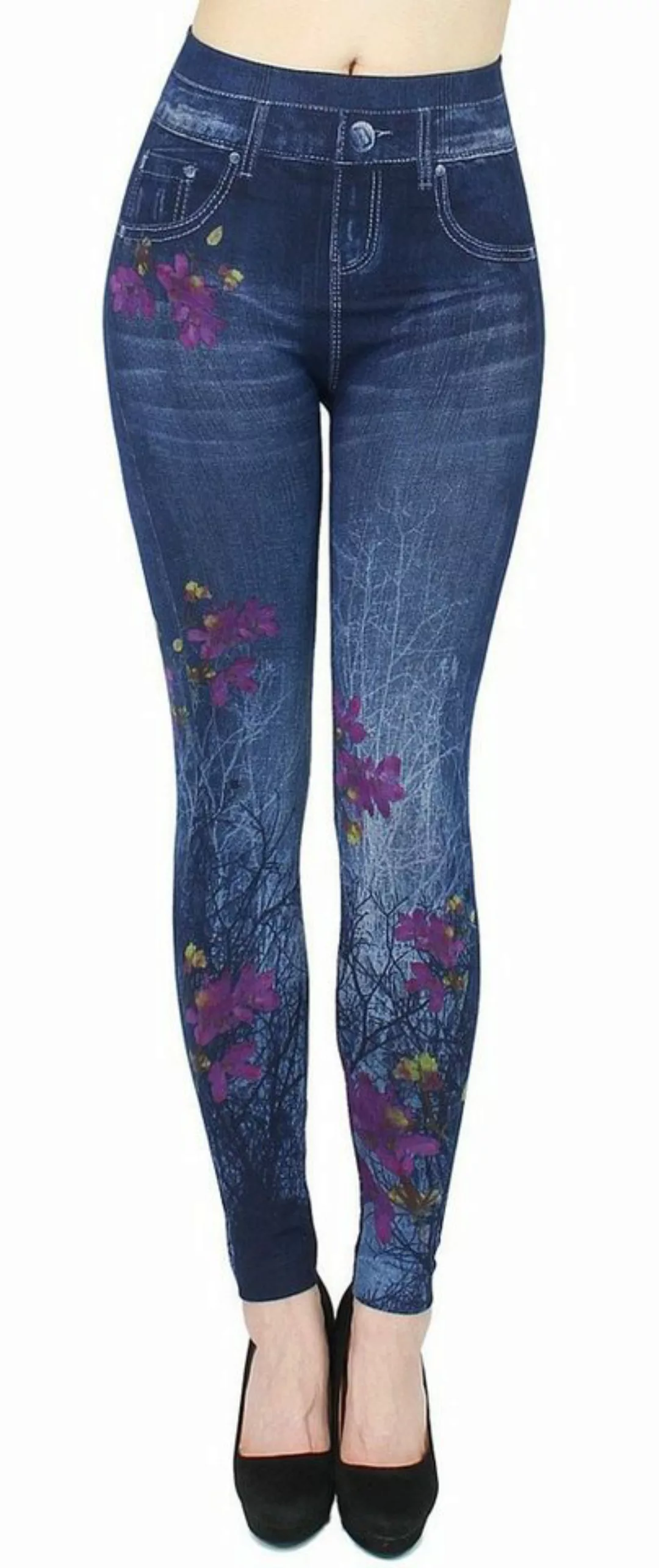 dy_mode Jeggings Damen Leggings in Jeans Optik Jeggings Jeansleggings High günstig online kaufen