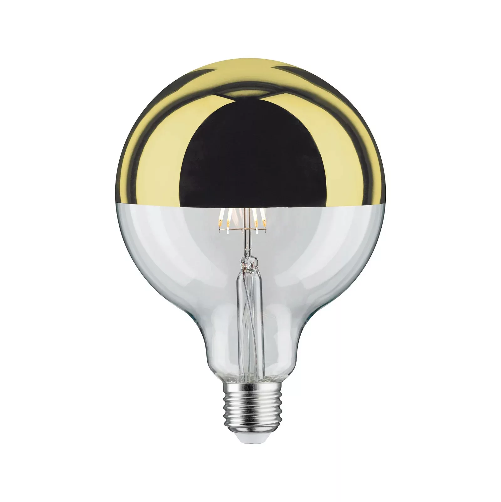 LED-Lampe E27 G125 827 6,5W Kopfspiegel gold günstig online kaufen