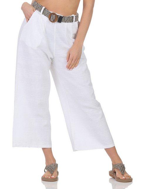 OriginalYou Leinenhose Damen Leinenhose 7/8 Länge Culotte Sommerhose Leinen günstig online kaufen